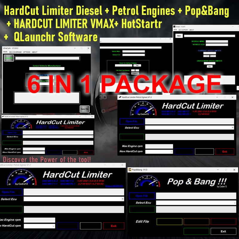 Auto Repair Shop Software - 6 IN 1 PACKAGE New HardCut