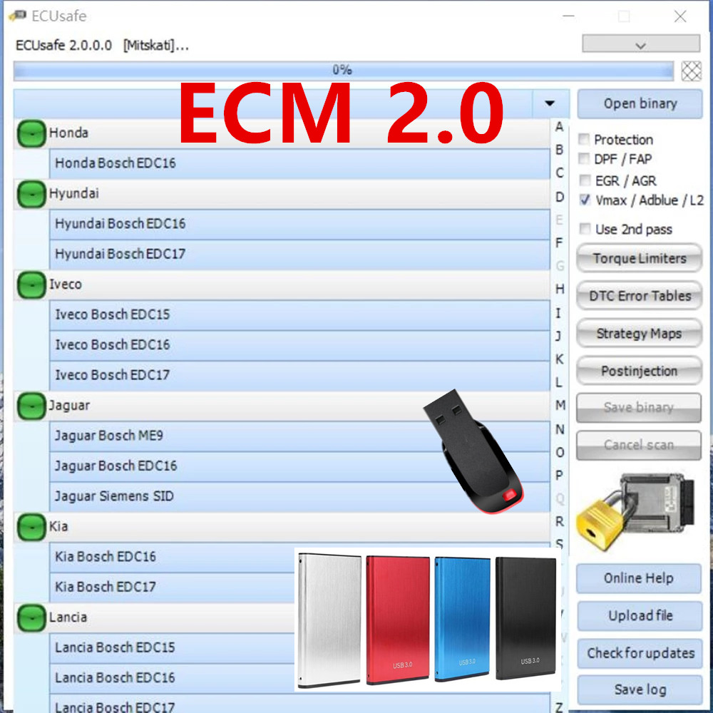 Auto Repair Shop Software - 2025 Hot Selling ECUSafe 2.0 ECU
