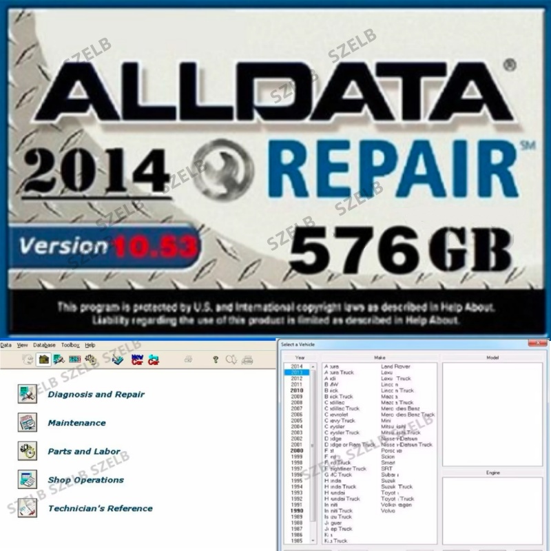 Newest Alldata 7in1  softwares - Auto Repair Shop Software review and price