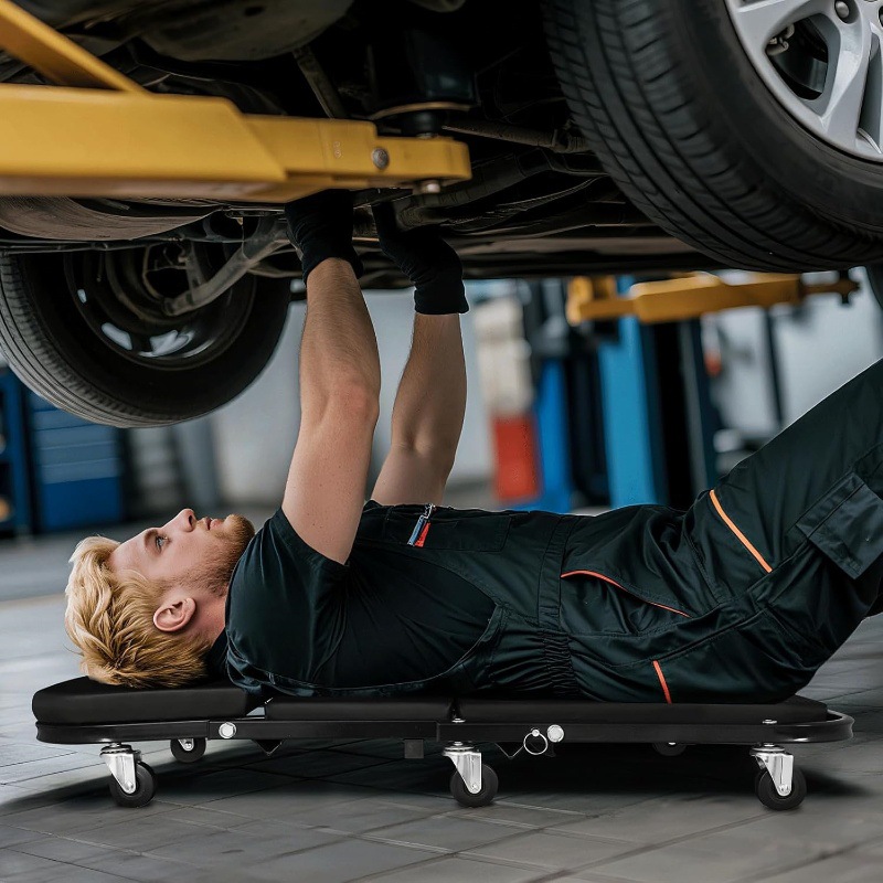 36-inch Folding Car Repair Bed - Garage Creeper Roller review and price