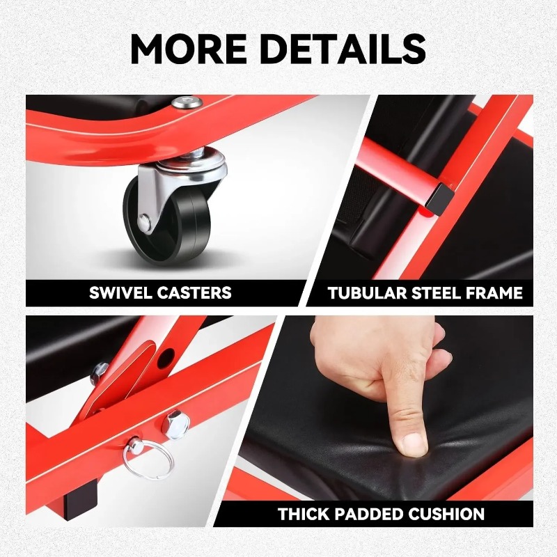 Foldable Z Creeper 2in1 Rollin - Garage Creeper Roller review and price