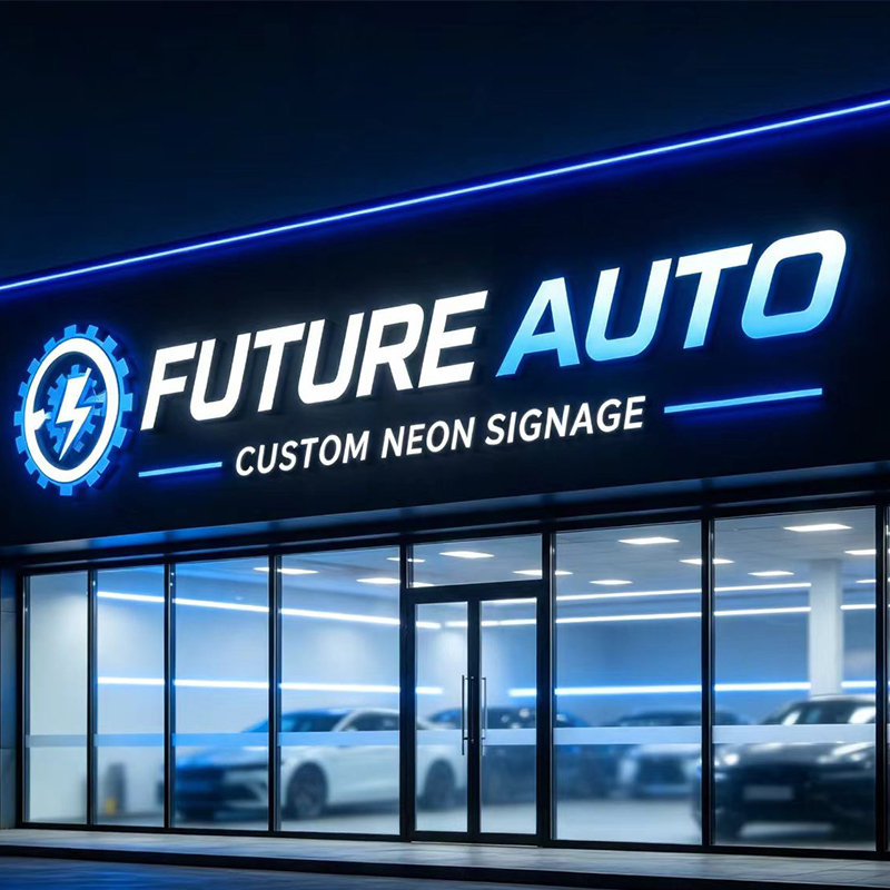 3D Custom LED Illuminated Lett - Auto Repair Shop Logo Design review and price