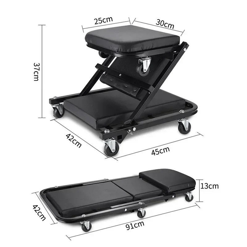 Folding Car Creeper Seat Work  - Garage Creeper Roller review and price